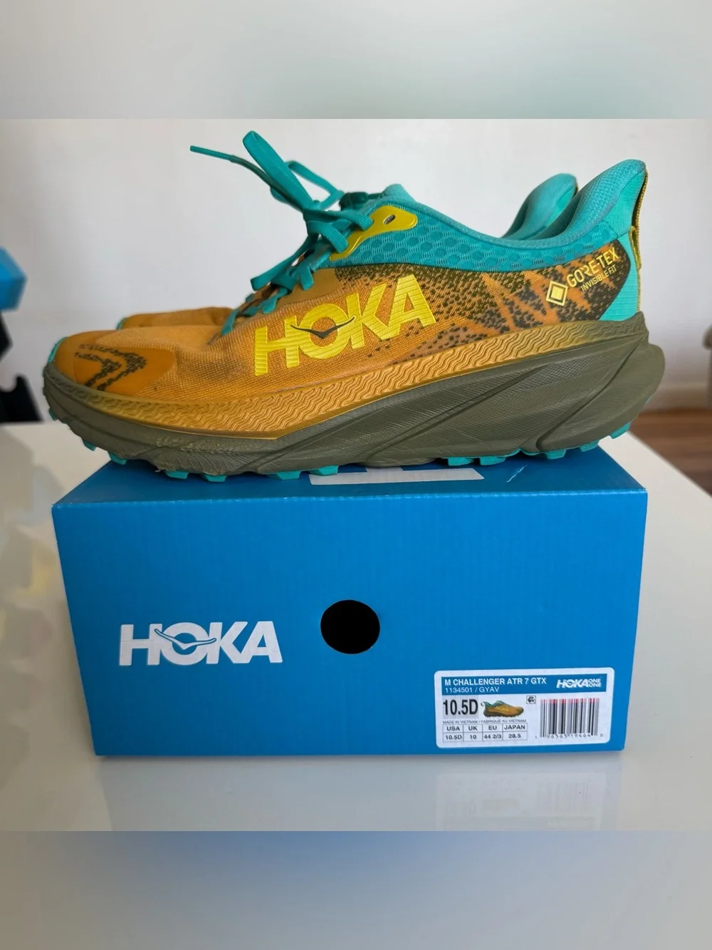 Hoka One One Challenger ATR 7 GTX Gore-Tex Trail Running Shoes Mens 10.5 1134501